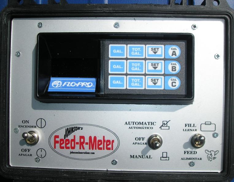 Filling the Feed-R-Meter (3/4 Fill Attachment) Check to be sure that the controller is