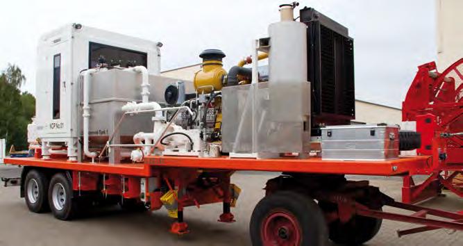 Trailer & Truck-mounted Fluid Pump Units Single Pump Trailer 600-580 Fluid Pump Units & Accessories back Profile The KOLLER Trailer mounted Well Servicing Unit is used for pumping services by the