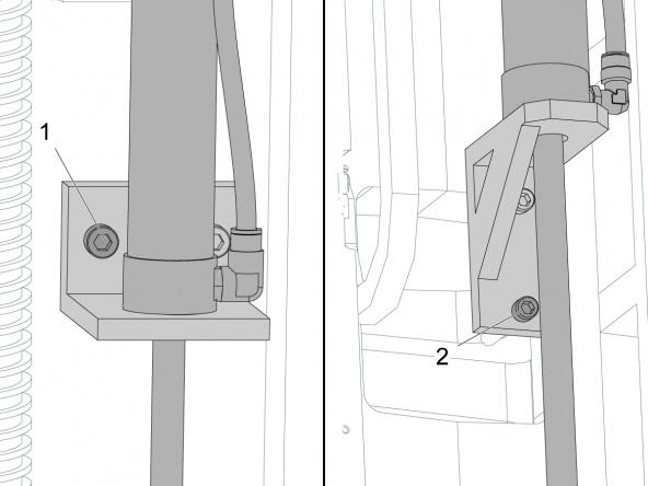 Make sure the screw is sufficiently tight to hold the cylinder in position, but sufficiently loose to let you make the adjustment.
