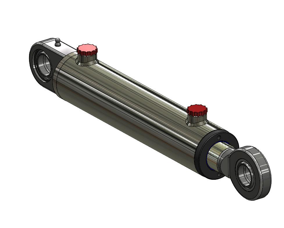 WELDED SPHERICAL BEARING MOUNTED CYLINDERS A range of cylinders mounted on self-aligning spherical