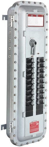 Mounting pans are pre-drilled to accept the following molded case circuit breakers (Square D, ABB, Eaton,