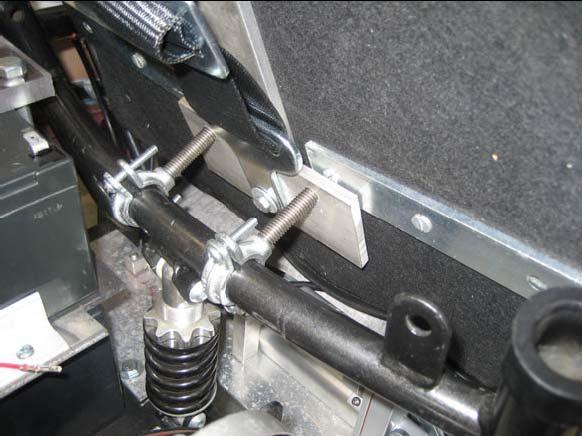 The back of the seat was attached to the frame of the go-kart using the mechanism in Fig. 102 below.