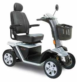 25 mph with HD version Standard jumbo front basket and rearview mirror 400 lbs.