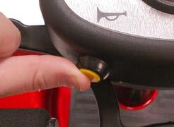 The more you move the lever, the more your speed increases up to its preset maximum. It is possible to operate your scooter using one side of the throttle lever.