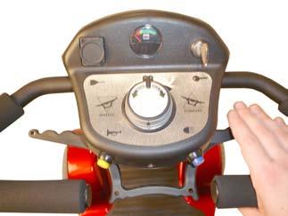 Guidance for Safe Operation and Use Braking To bring the scooter to a standstill simply let go of the throttle control lever (Photo 17.1).