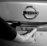 FIRST DRIVE FEATURES TRUNK LID RELEASE Use one of the following methods to open the trunk: Push the trunk opener request switch, located under the trunk handle, for