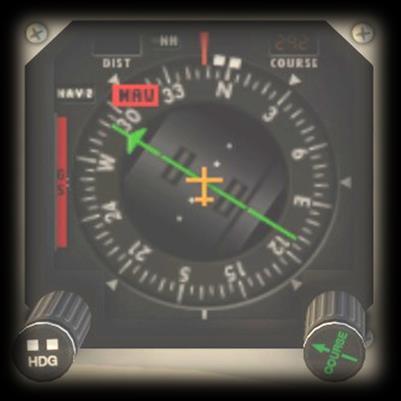 Directional Gyro and combined VOR / ADF (Automatic Direction Finder) This instrument displays the aircraft