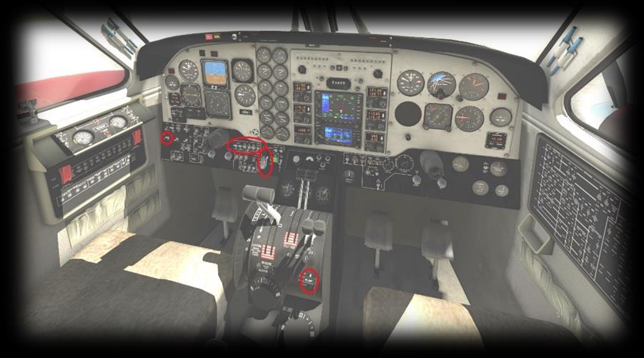 Check Lists The following check lists are designed with the convenience of the simulation pilot in mind, and customized to the X-Plane King Air aircraft. These differ from those of the real aircraft.