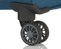 trendy contrasting seams DOUBLE WHEEL smooth-running double wheels
