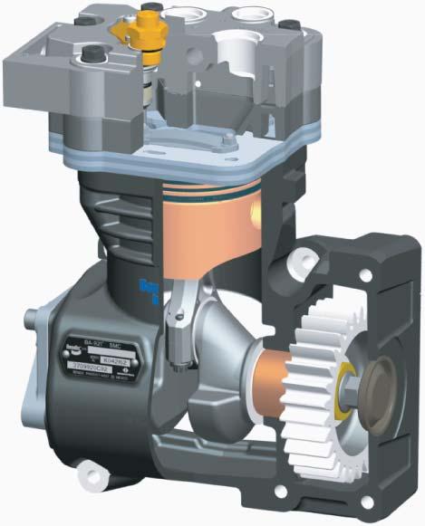 Actual compression of air is controlled by the compressor unloading mechanism operating in conjunction with a governor.