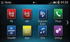 16 SMARTPHONE LINK DISPLAY AUDIO SYSTEM (SDA) (if equipped) Accessing AM or FM stations Make sure you are on the Home Screen and touch either FM or the AM button To set a station in memory 1.