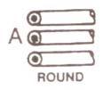 Round copper tubing can be used