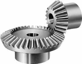 cut fro a cylindrical lank, evel gears have teeth cut on a
