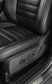 Rear-seat passengers can fold down the center armrest, while soaking up