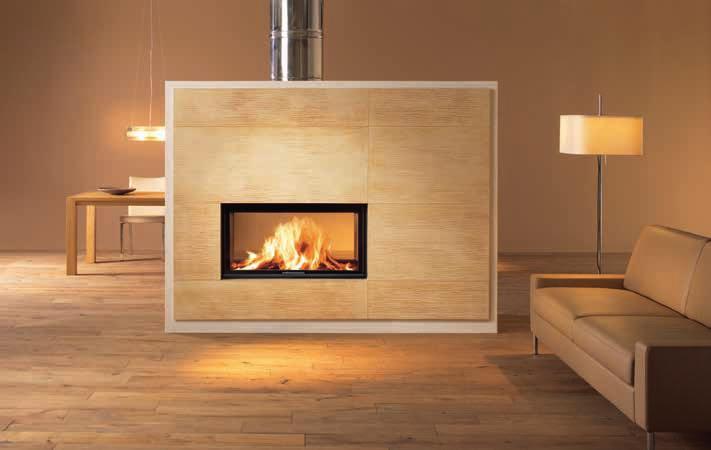 Double sided Double sided fireplaces of a special kind: Two fireplaces in