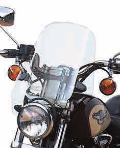 Shown with: DOCKING HARDWARE FOR H-D DETACHABLES WINDSHIELDS Each kit includes polished clamps and all required mounting hardware.
