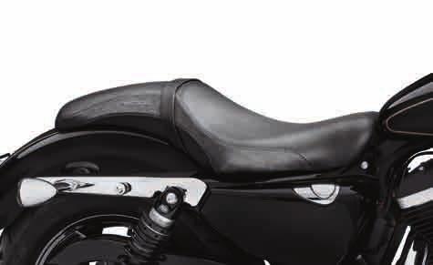 78 SPORTSTER Seating Low Profile A. LEATHER BADLANDER SEAT The traditional Badlander low and lean style sets the stage for your minimalist custom ride.