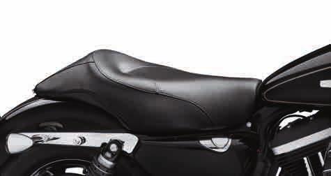 After hundreds of hours of on-road and ergonomic testing, the seat shape and foam density were selected as the ideal position for riders 5'-0" to 5'-4" tall. The Super Reach Seat moves the rider 1.