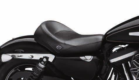 80 SPORTSTER Seating Comfort & Touring A. SIGNATURE SERIES SOLO SEAT WITH RIDER BACKREST A perfect combination of foam density and shape has created our most comfortable seat for long-haul touring.