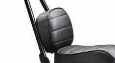 ONE-PIECE H-D DETACHABLES SISSY BAR UPRIGHT CHROME (SHOWN WITH PASSENGER BACKREST PAD) PASSENGER BACKREST PADS Choose from a wide variety of backrest pad sizes and shapes to match your comfort and