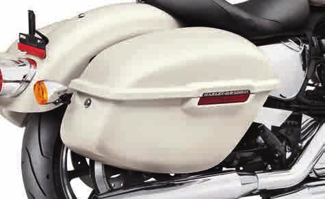 This Large Capacity Sportster saddlebag offers the convenience of quick-release clips under conventional buckles for easy access.