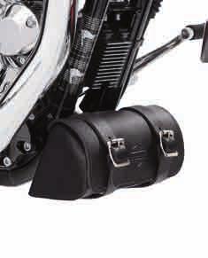 96 SPORTSTER Saddlebags & Luggage A. SINGLE-SIDED SWINGARM BAG Less is more.