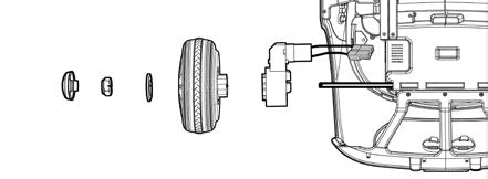 HOW TO REPLACE THE DRIVING WHEEL AND GEAR BOX 1 2 4 X12 Flat 3 M5 X 15 Head Screw 4 Axle Cap Ø12 washer Gear Box M12 Lock nut Driving wheel Rear Axle 1.