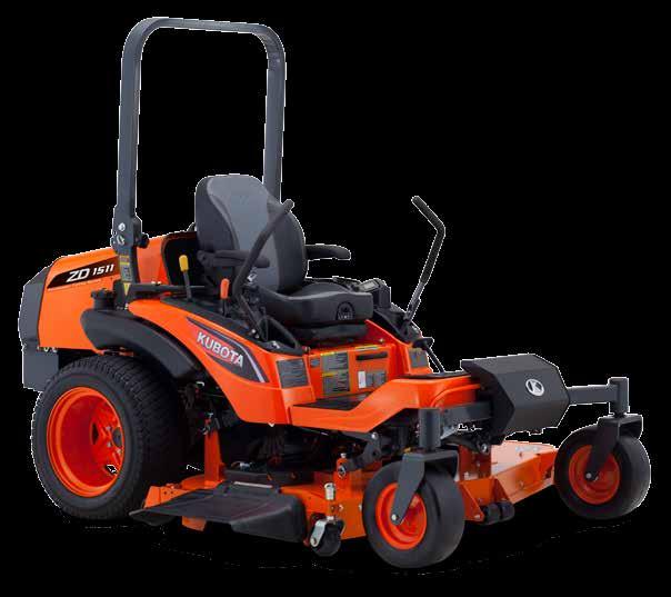 DIESEL ENGINE ZD1500 Side discharge mower 72" Rear discharge mower 60"R/72"R Built for comfort and productivity under a wide
