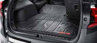 Stylish Molded Assist Steps in Black feature the GMC logo in the center of the step pad. They also include a textured pattern for improved footing. Not compatible with front splash guards. PART NO.