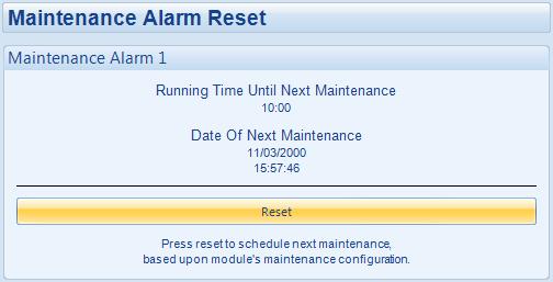 Protections 6.6 MAINTENANCE ALARMS Depending upon module configuration one or more levels of engine maintenance alarm may occur based upon a configurable schedule.