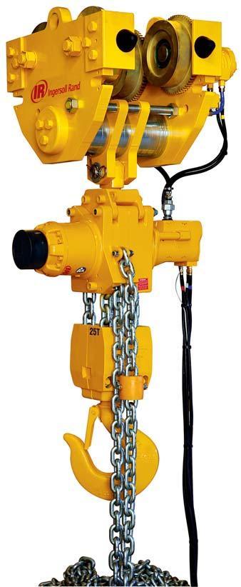ir hain Hoist 1.5 to 25 t apacity LIFTHIN Hoists for Reduced owntimes and Increased Safety Rugged construction ll steel construction for better durability.