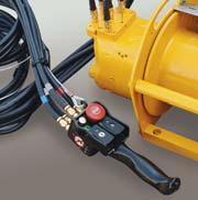 entry 25 Emergency stop device (standard on E models) ontrol length XM ontrol length in metres e.g. 5M (only when with pendent control) (1) For winches used with compressed air temperature above 60.