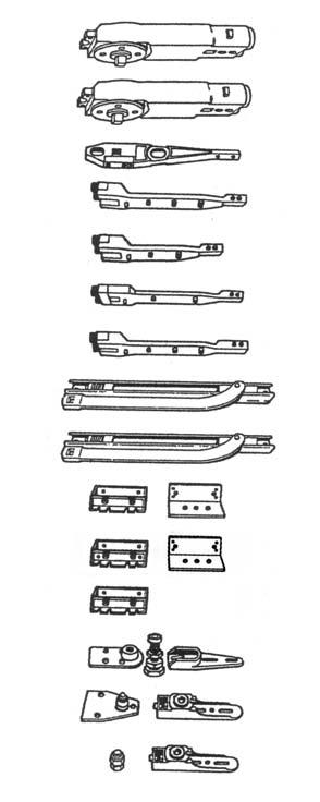OHC CLOSER DOOR SIZE CHART AND SCHEDULE OF MODELS & TYPES DOOR SPRING TYPE S A K JO OR VO SIZE TENSION FUNCTION OR PT ARM OFFSET ARM From 36" to 48" X 96" ADA 5 lb.