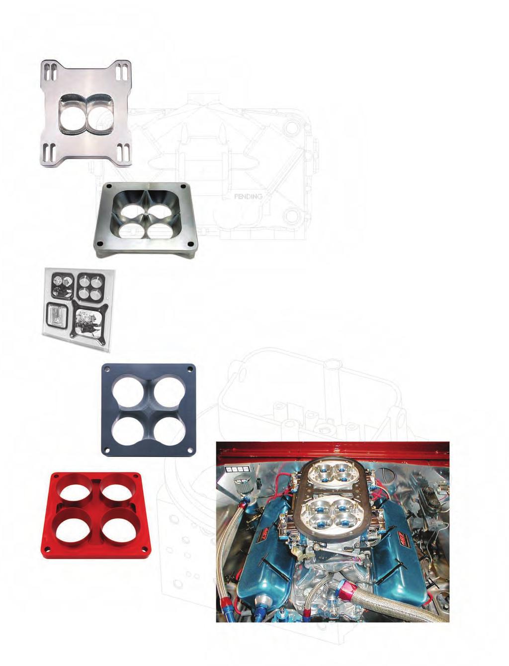 Specialty Parts & Tools Transition Blend Carburetor Spacers Common knowledge and experience tells us that open spacers help top-end power and four-hole spacers help mid-range power.