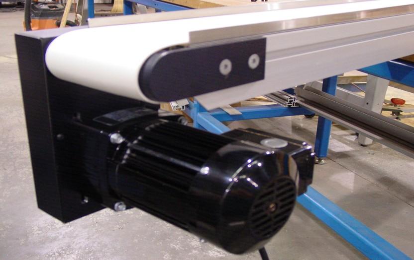 End Drive The McKenzie Low Profile Belt Conveyor can have a center
