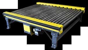 2 structural channel MODEL 525 CHIN DRIVEN LIVE ROLLER Designed for handling pallets, skids, drums MODEL 525 CHIN DRIVEN LIVE ROLLER CONVEYOR SPECIFICTIONS Effective Widths 13 to 40 Specify up to 40
