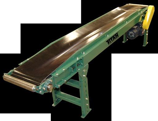 IC-45 BULK HNDLING Page 2 of 2 MODEL 114 BULK HNDLING CONVEYOR Cost competitive for light duty bulk conveyor 1 piece formed sides and deck Formed trough 4 drive pulley and 4 tail Overall Length s