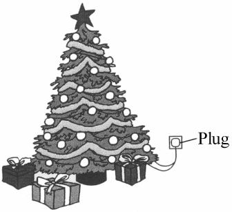 6. A set of Christmas tree lights is made from twenty identical lamps connected in series. (a) Each lamp is designed to take a current of 0.25 A.