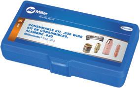 Consumables (Order from Miller Service Parts.) Millermatic Drive Roll Kits Note: Drive roll kits include two drive rolls and an inlet guide. V-Groove Drive Roll Kits (solid wire) #204 579.030 and.