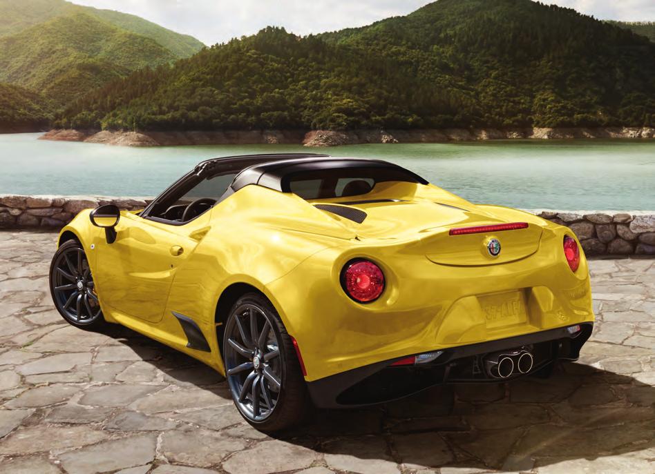 Epitome of allure: the 4C Spider The top-down Alfa Romeo 4C Spider introduces a few more elements to the 4C