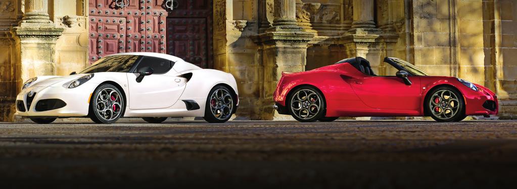Desire s most prolific producers 4C COUPE With a captivating mix of progressive technology, race-inspired performance and seductive styling, the Alfa Romeo 4C Coupe thrills Alfa Romeo devotees,
