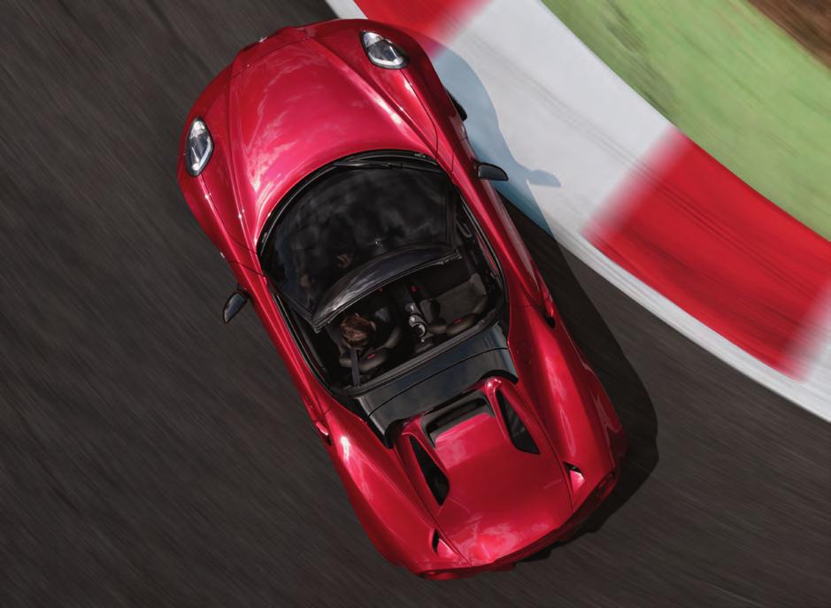 A competitive edge enhanced OPTIMIZED AIRFLOW The advanced engine technology of the Alfa Romeo 4C maximizes torque at low engine speeds and delivers more power in response to driver input.