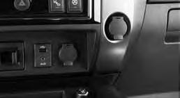 The power outlets located below the control panel, on the passenger s side of the control panel and inside the center console