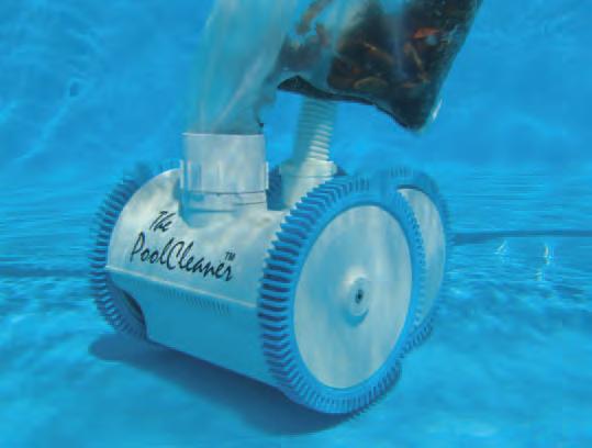 This turbine is similar to a paddle wheel with blades that are adjustable. This feature allows the POOLCLEANER to still move at low suction and low pressure.
