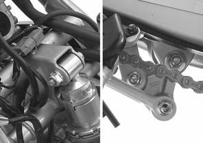 REAR WHEEL/SUSPENSION WHEEL CENTER ADJUSTMENT Adjust the hub position so that the distance from the right end surface of the hub center to the side of rim is within the following specification as