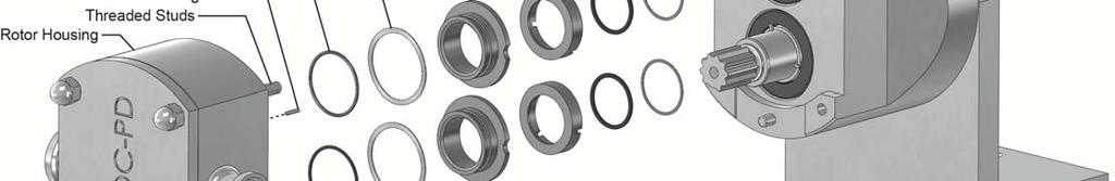 The standard o-rings supplied in these seals are FDA-viton or FDA-EPDM. These can be replaced with other materials upon request. 4.4.1.