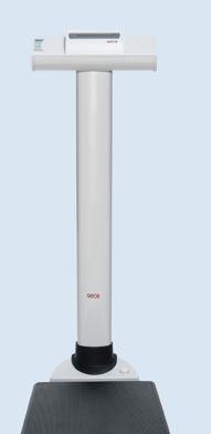 The optional measuring rod with a range from 60 to 200 cm facilitates time-saving measuring and weighing in one step. Equipped with integrated transport castors for mobile and flexible use.