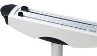When the user steps on the scale, a BMI disc of contrasting colour is set in motion below