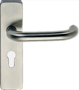 Escutcheons 50mm Diameter Satinless Steel Bathroom Turn with Indicator and Release 75mm Bathroom Lock with 57mm Centres Satin Chrome Square Forend Satinless