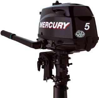 FOURSTROKE 2.5-6HP Lightweight champions Portability is key for outboard engines in this horsepower range, and the Mercury 2.5-6hp FourStrokes are among the lightest outboards in their class.
